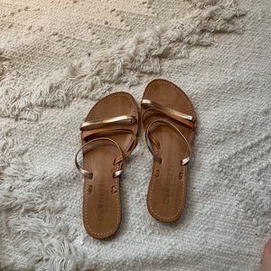 Cornetti Slide on Greek Sandal, 7.5
